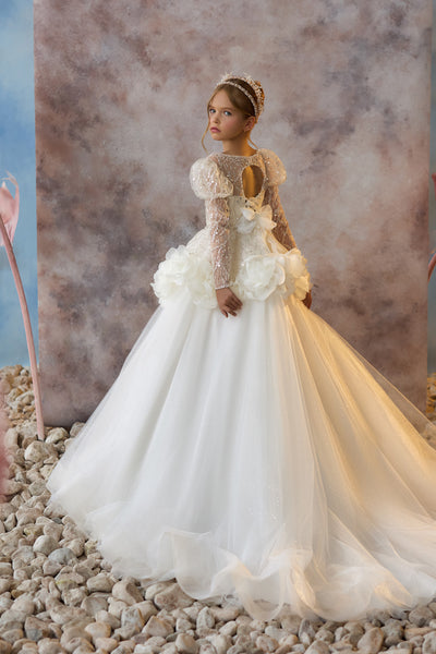 Pentelei Couture 3700 | Girls Stunning Communion Flower Girl Dress