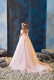 Fairytale Powder Pink & Blue Gown | Pentelei Couture | Flower Girl Pageant