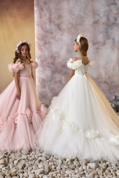 Pentelei Couture Flower Girl Dress | Elegant Children's Formal Wear