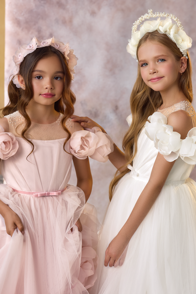 Pentelei Couture Flower Girl Dress | Elegant Children's Formal Wear
