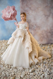 Luxurious Tulle Ivory Gown | Pentelei Couture | Flower Girl Pageant