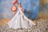 Pentelei Couture Flower Girl Wedding Gown with Floral Embroidery