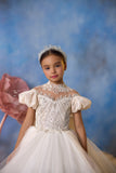 Exquisite Girls Pageant Gown | Pentelei Couture | Flower Girl Communion