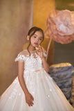 Ethereal Ivory Flower Girl Dress | Pentelei Couture | Communion & Pageant