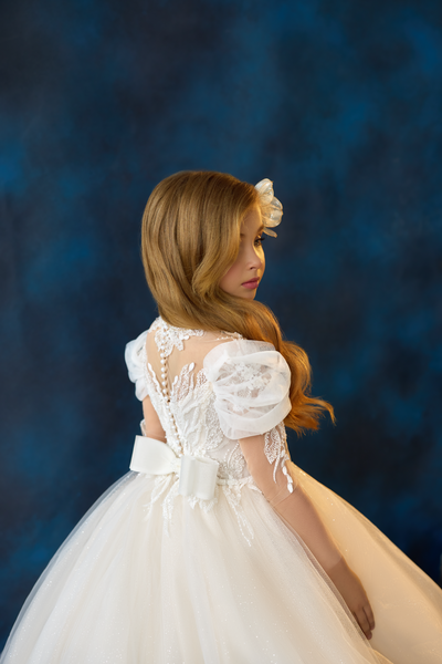 Pentelei Couture 3732 | Shop this Exquisite Communion Flower Girl Dress Today