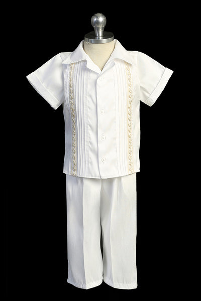 Mateo Guayabera Set | Boys Special Occasion or Christening Outfit