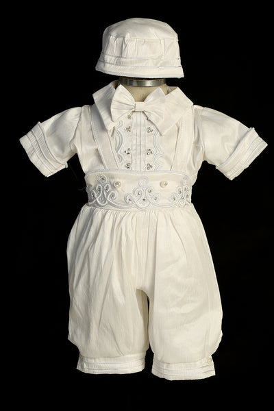 Alessio Boys Silk Christening & Baptism Suit | Blush Kids