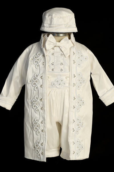 Alessio Boys Silk Christening & Baptism Suit | Blush Kids