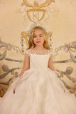 Elegant White Couture Dress | Pentelei Couture Communion & Flower Girl