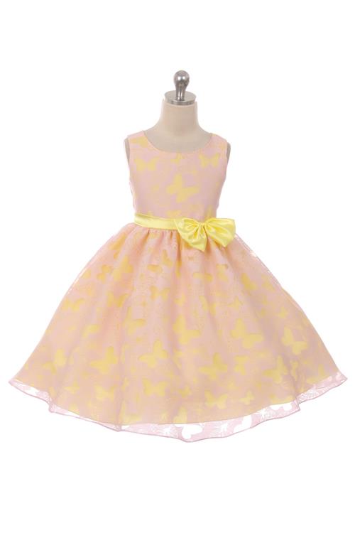 Sleeveless Organza Girls Special Occasion  Party Dress