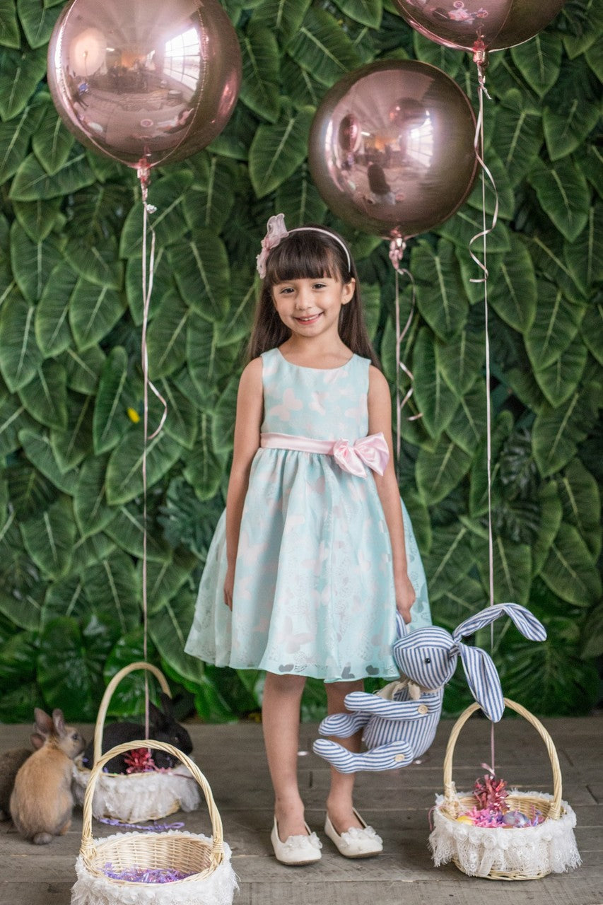 Sleeveless Organza Girls Special Occasion  Party Dress