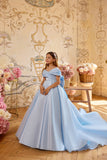 Celestielle Grace Gown | Pentelei Couture Blue Ball Dress
