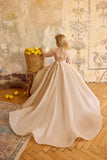 Cappucinno Sparkle Girls Dress | Pentelei Couture