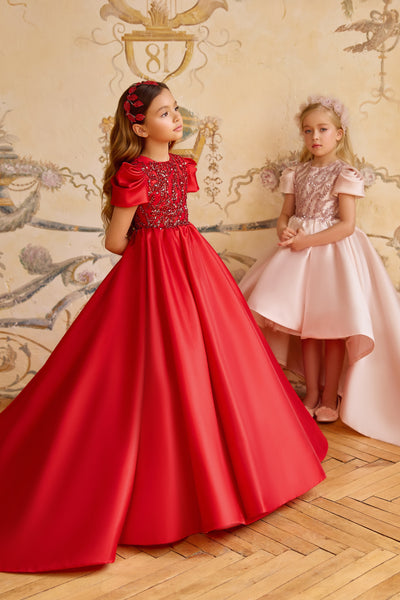 Valentina Royale Gown | Pentelei Couture Red Ball Dress