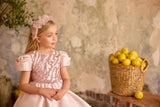 Amara Rose Gown | Pentelei Couture Pink Hi-Lo Dress