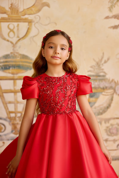 Amara Rose Gown | Pentelei Couture Pink Hi-Lo Dress
