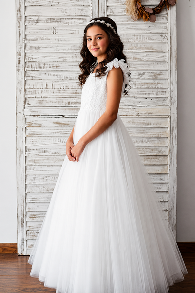 Rosamere Petal Train Gown
