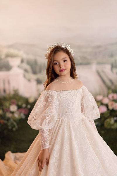 Luxury Girls Communion & Flower Girl Gown | Pentelei