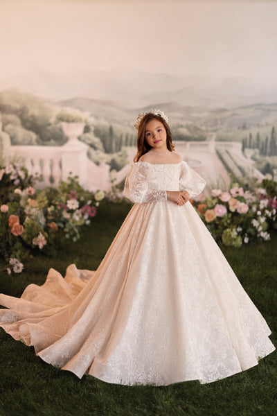 Luxury Girls Communion & Flower Girl Gown | Pentelei