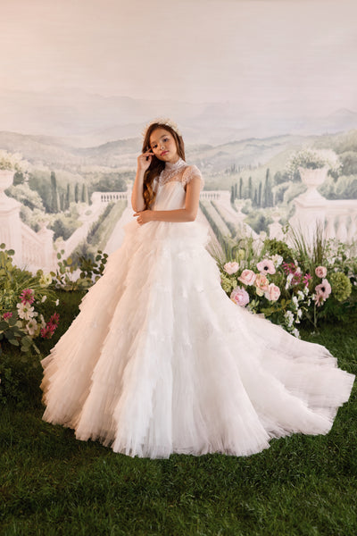 Luxury Girls Communion & Flower Girl Gown | Pentelei