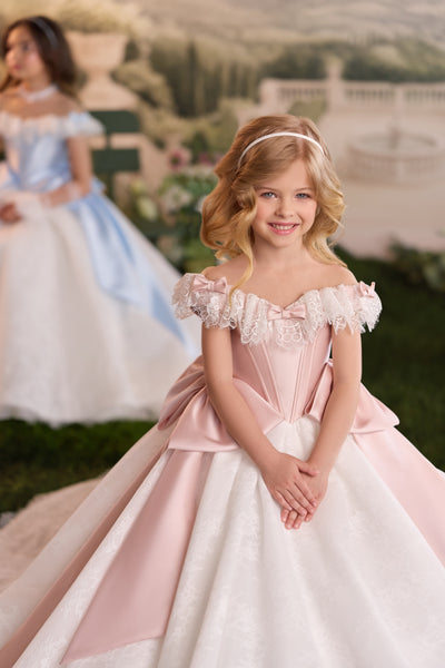Luxury Girls Lace Ball Gown | Pentelei Couture