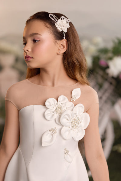 Pentelei Couture 3D Floral Girls Party & Pageant Dress