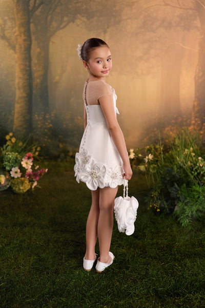Pentelei Couture 3D Floral Girls Party & Pageant Dress