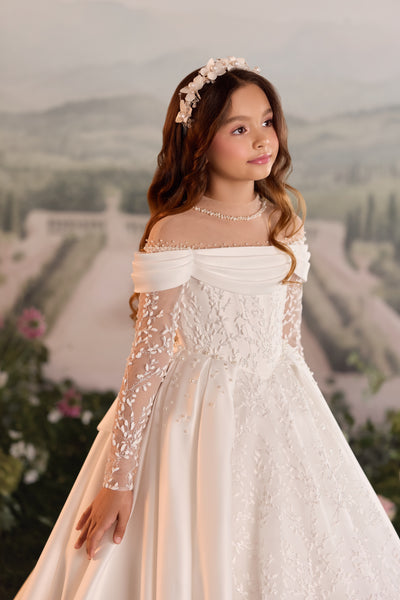 Pentelei Couture Luxury First Communion & Flower Girl Dress