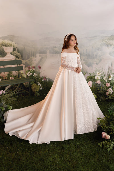 Pentelei Couture Luxury First Communion & Flower Girl Dress