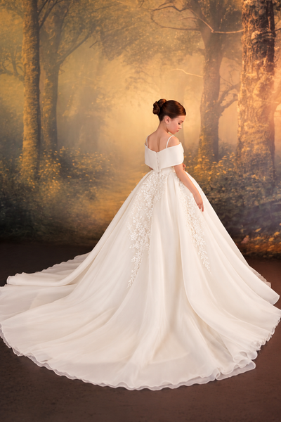 Pentelei Couture Luxury Flower Girl Ball Gown