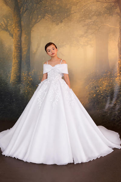 Pentelei Couture Luxury Flower Girl Ball Gown