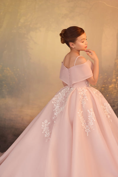 Pentelei Couture Luxury Flower Girl Ball Gown