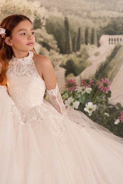 Pentelei Couture Lace Flower Girl & Communion Gown