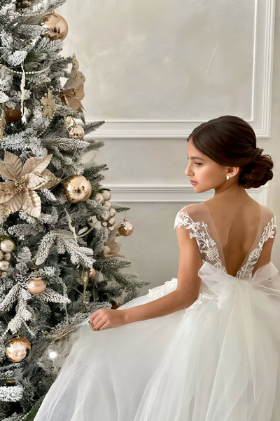 Cameron Wedding Tulle and Lace Flower Girl Dress