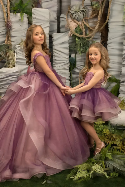 Amethyst Heart Couture Dress – Enchanting Short Pageant & Party Gown