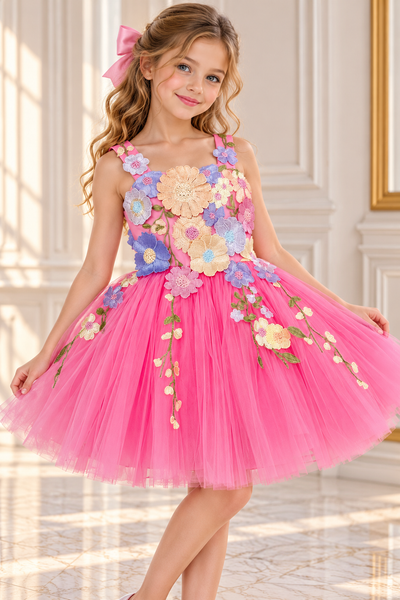Girls Floral Pageant Dress | Signature Designer Collection