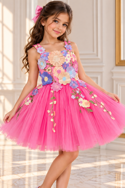 Girls Floral Pageant Dress | Signature Designer Collection