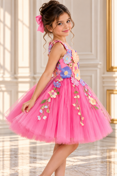 Girls Floral Pageant Dress | Signature Designer Collection