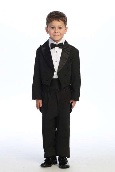 Boys’ Tuxedo Tail Suit – Classic Formalwear for Weddings & Special Events