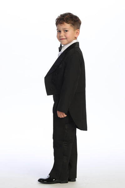 Boys’ Tuxedo Tail Suit – Classic Formalwear for Weddings & Special Events