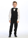 Classic Boys' Tuxedo Suit – Black or White, Formal Outfit