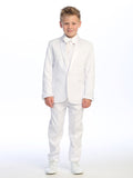 Classic Boys' Tuxedo Suit – Black or White, Formal Outfit