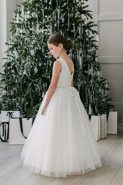 1st Communion Girls Dress - Flower Girl Dress By Teter Warm