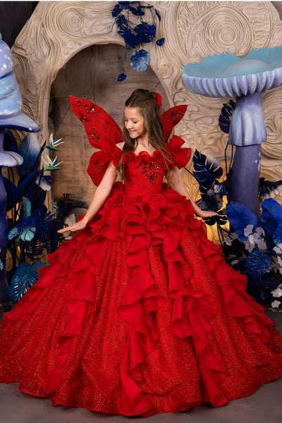 Scarlett Rêverie Couture Gown – Luxury Red Ball Gown for Special Events