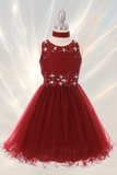 Skylar Aqua Lace Party Dress | Girls Pageant & Birthday Dress