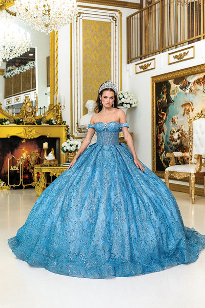 Luxury Quinceañera Ball Gown with Corset | Queen Collection
