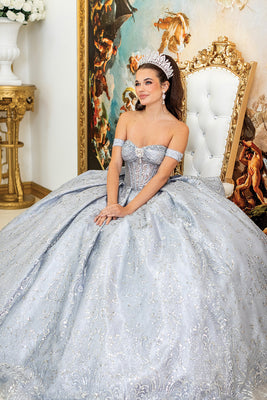 Luxury Quinceañera Ball Gown with Corset | Queen Collection