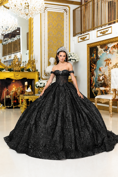 Luxury Quinceañera Ball Gown with Corset | Queen Collection