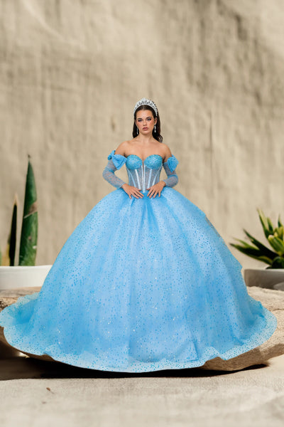Celestielle Bloom Quinceañera Gown – Sparkling Princess Dress