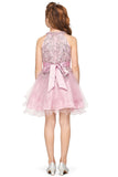 Stunning Girls Short Couture Pageant Dress With Crystal Sequin Bodice